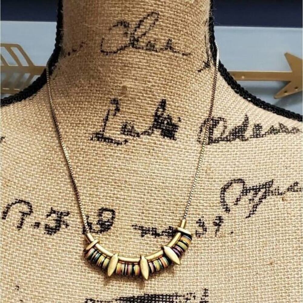 STELLA & Dot boho rustic tribal wanderer necklace